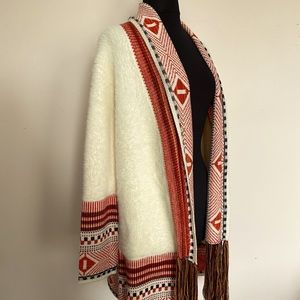 NWT Maxsport Long Boho Cardigan Peruvian sz M